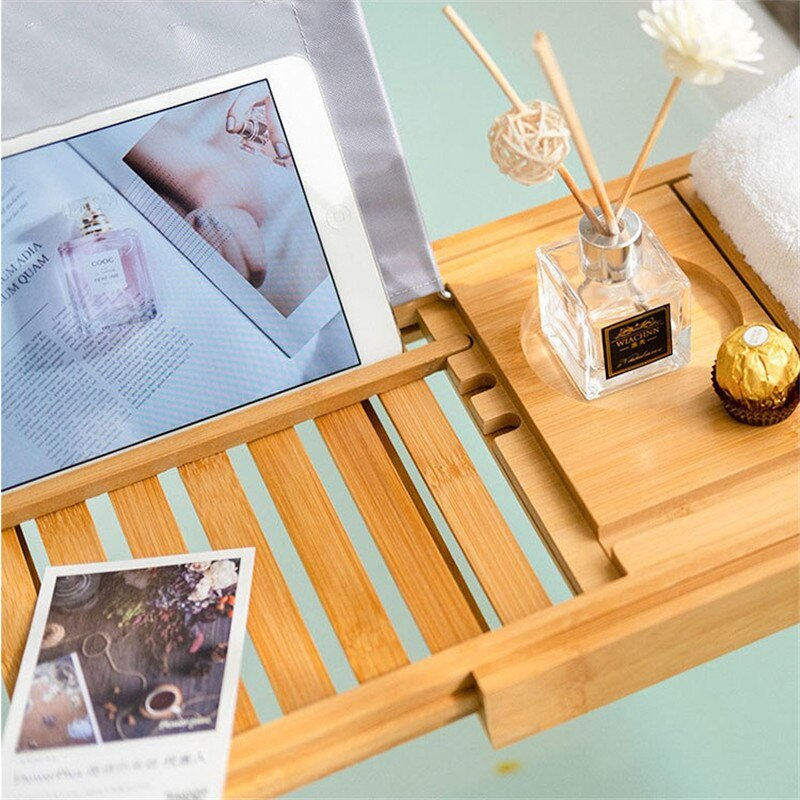 ALOMIE Bamboo Bathtub Tray™
