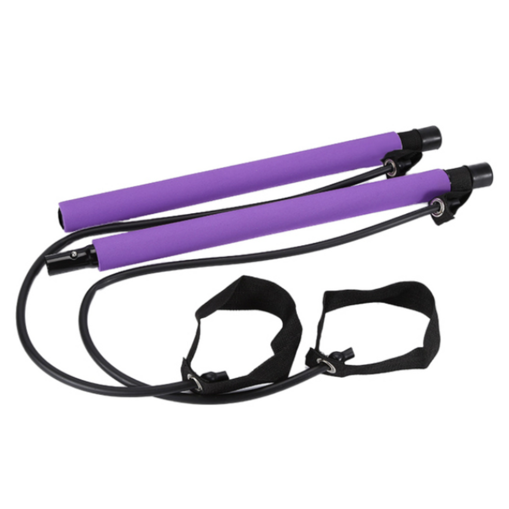 ALOMIE Pilates Bar FitPro™, Trainingsstange mit Gummibändern, pilates ...